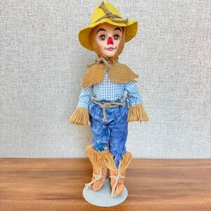 Vintage Effanbee Storybook Collection Scarecrow Doll 11" Wizard of Oz w/ Stand